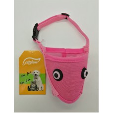 pinjum Dog Puppy Pet Cute Muzzle Anti-bite Mouth Covers Set Masks Anti-picking Mouth Set-Pink