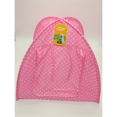 pinjum Cat Pet Camping Tent House Foldable Bed Durable Cute Polka Dots Cave