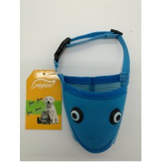 pinjum Dog Puppy Pet Cute Muzzle Anti-bite Mouth Covers Set Masks Anti-picking Mouth Set-Blue